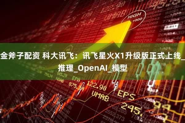 金斧子配资 科大讯飞：讯飞星火X1升级版正式上线_推理_OpenAI_模型